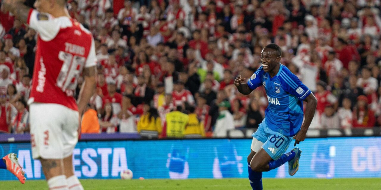 Millonarios gana el clásico en el último minuto y sigue con vida